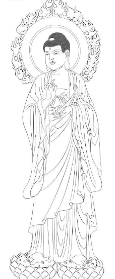 佛 线描 高精度 大图图片