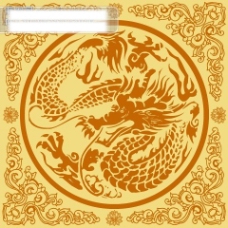 中国底纹具有中国传统气息的龙底纹矢量素材