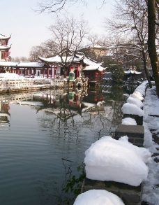 扬州冶春雪景图片