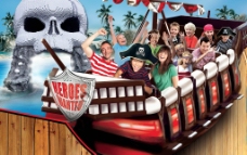 儿童广告儿童游乐场的海盗船广告图片